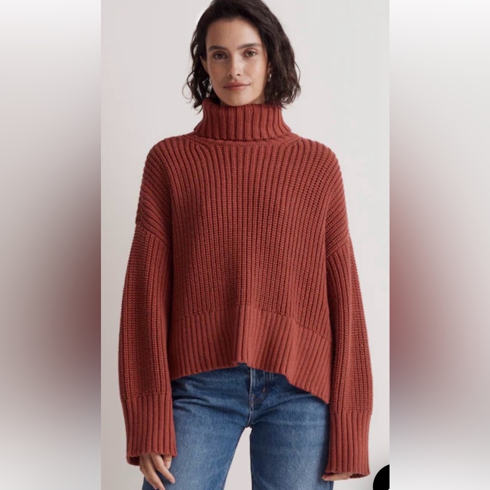 Madewell Wide Rib Turtleneck Sweater